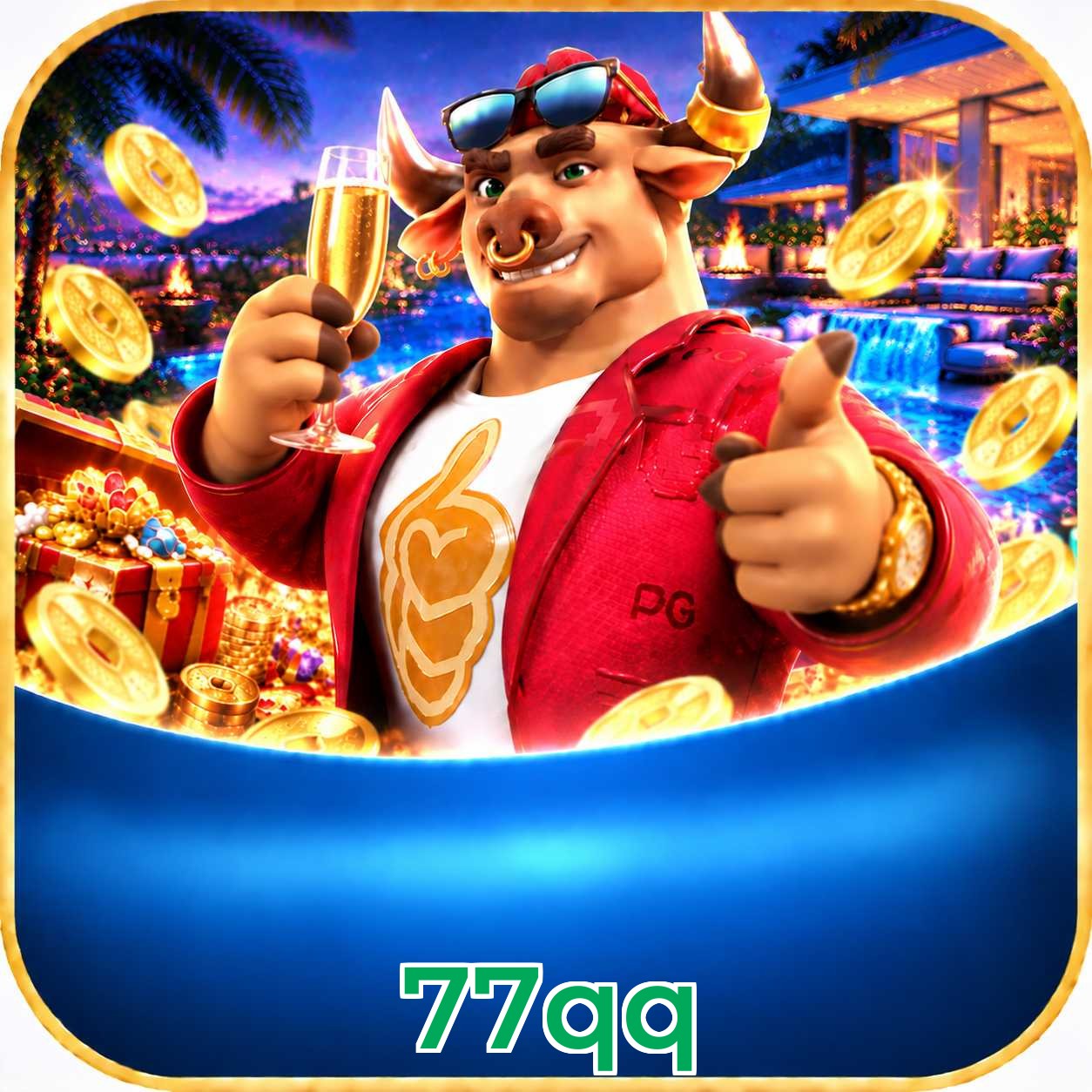 Aplicativo 77qq para Android e iOS com interface completa